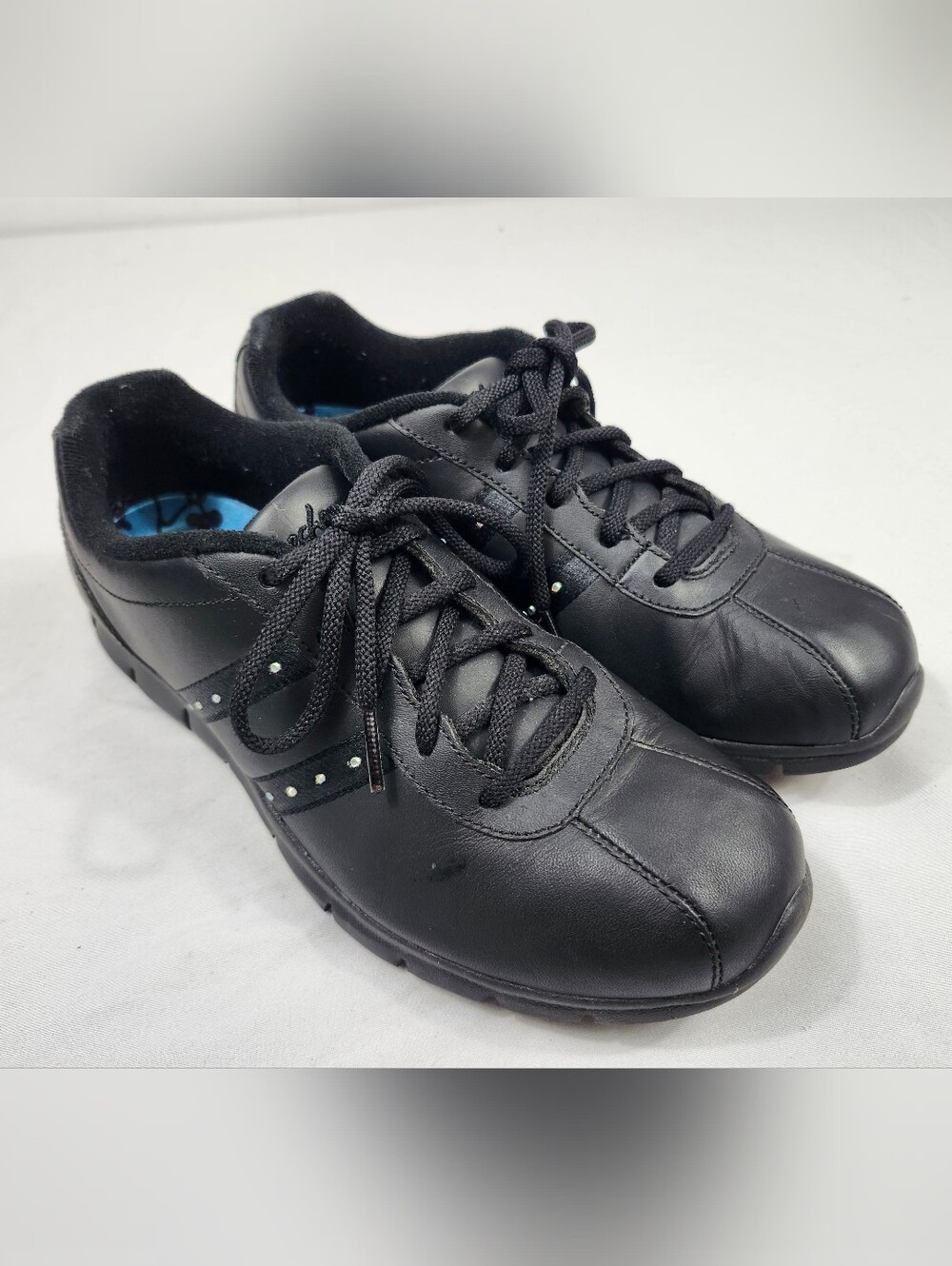Skechers Women's 8.5 Black Athletic Lace-Up Fashion Sneakers